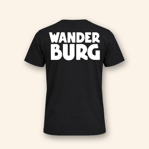 Wanderburg Regular T-Shirt, back with large Wanderburg logo