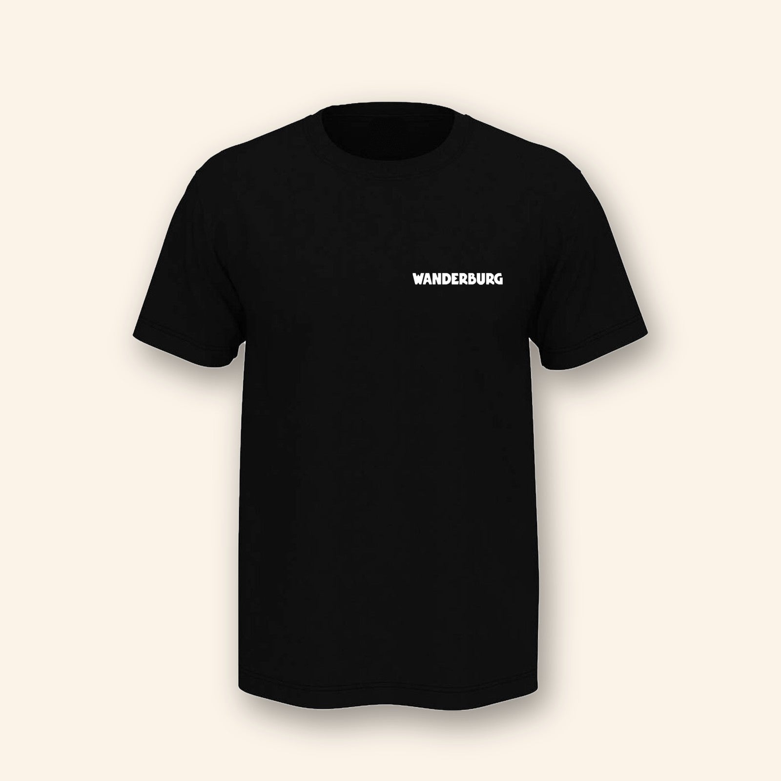 Wanderburg Regular T-Shirt, front with Wanderburg wordmark