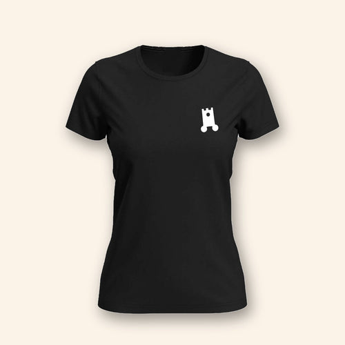 Wanderburg Women T-Shirt, front with embroidered castle